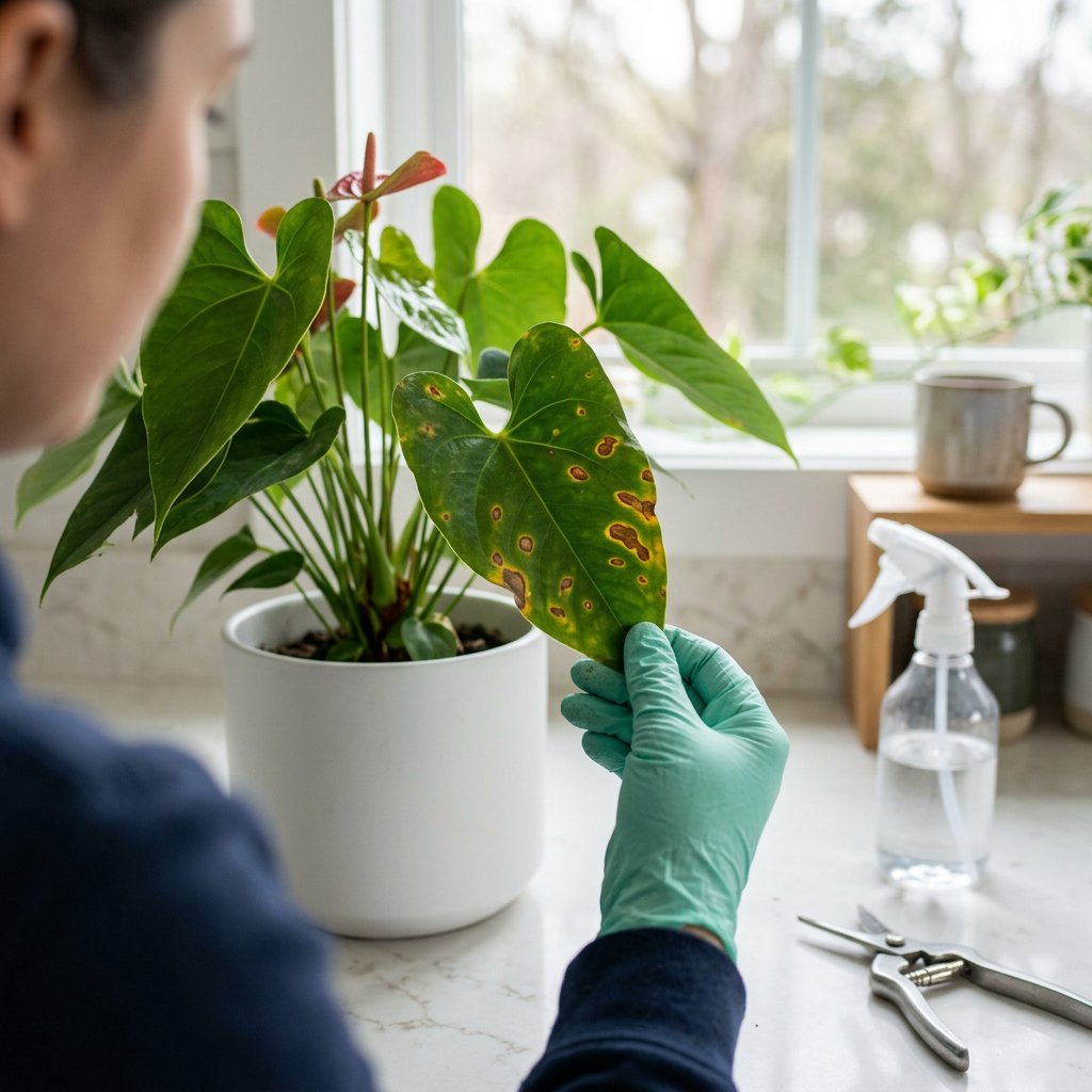 Anthurium Leaf Spots: Fungi or Bacteria?