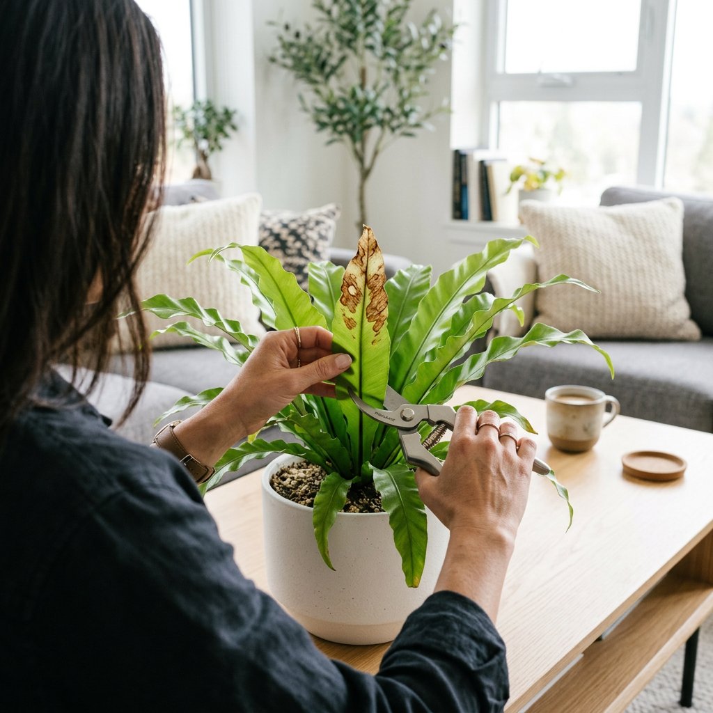 Bird's Nest Fern Brown Spots: Fixes