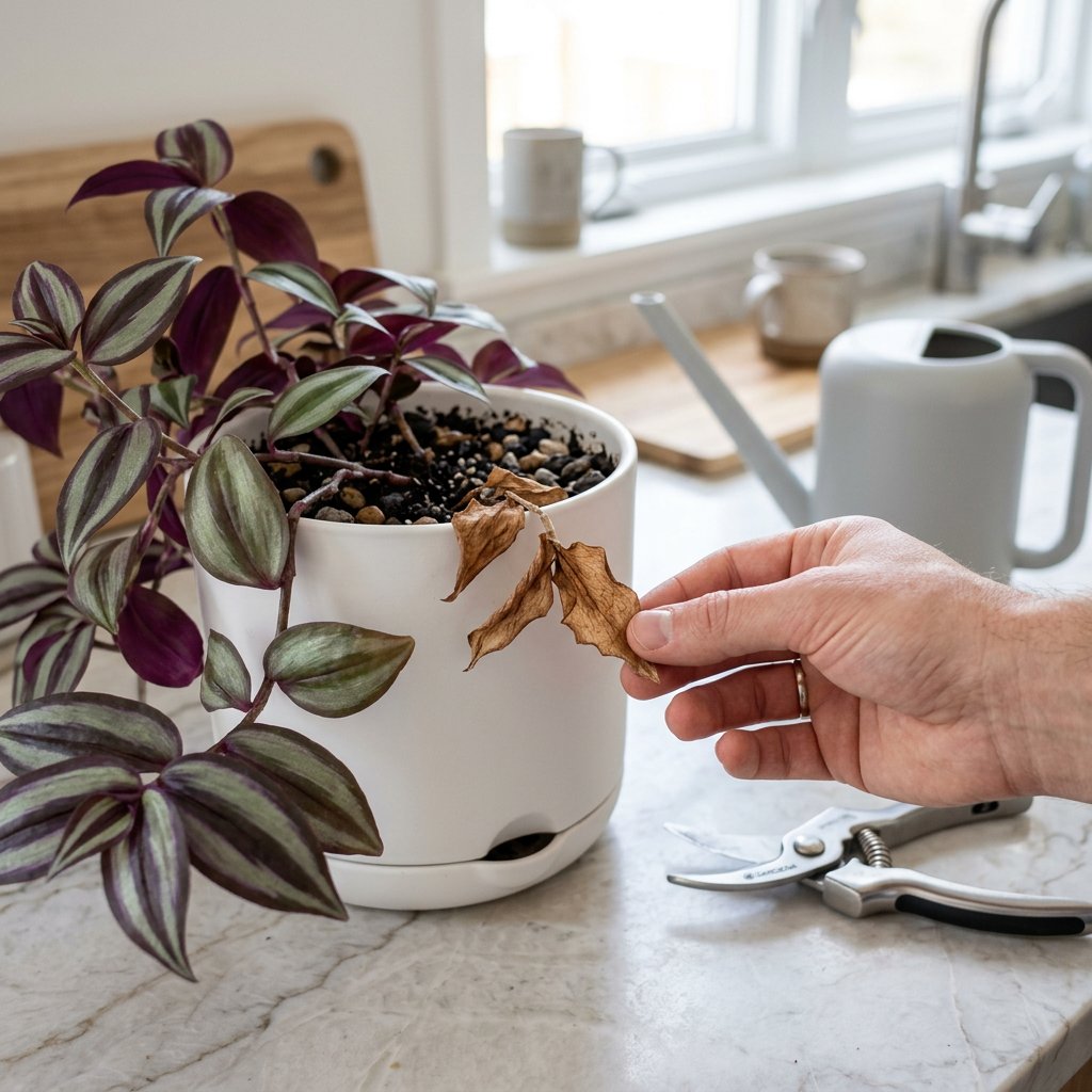 Brown Crispy Leaves on Inch Plants