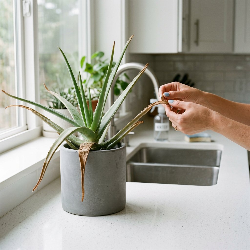 Brown Tips on Aloe: Sun or Water?