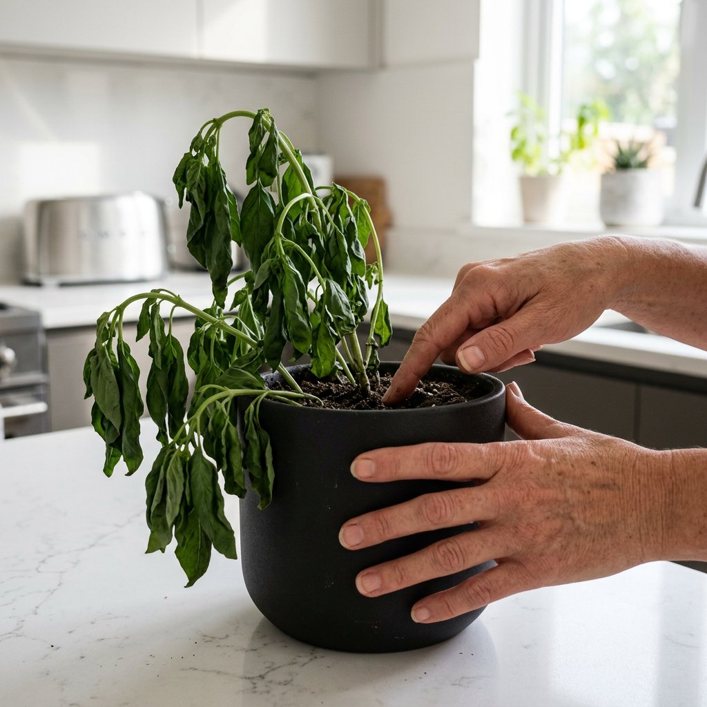 Drooping Basil: Thirsty or Overwatered?