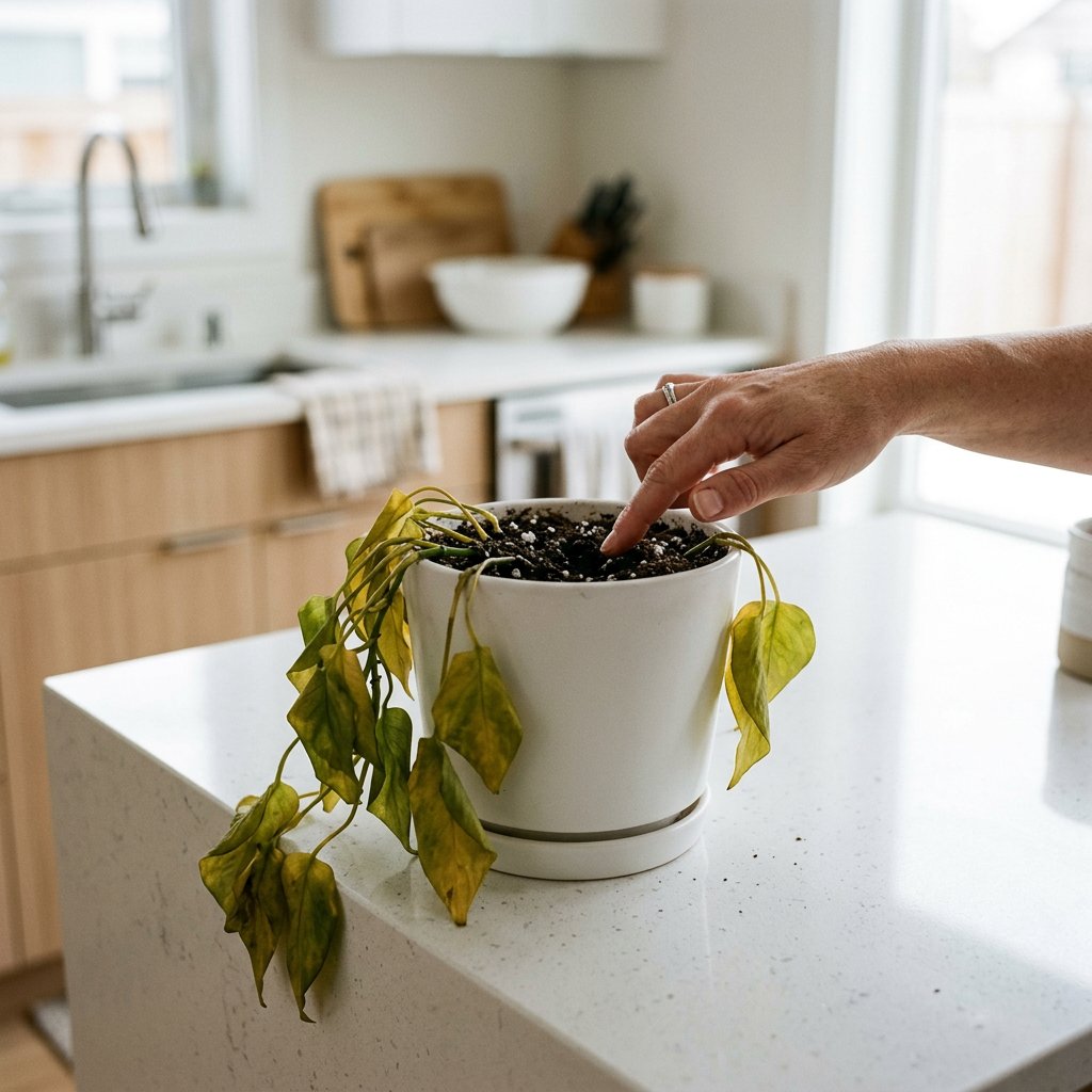 Drooping Pothos: Thirsty or Drowning?