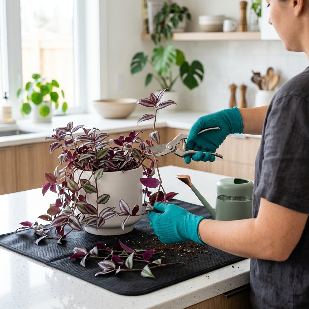 Fix a Leggy Tradescantia Zebrina