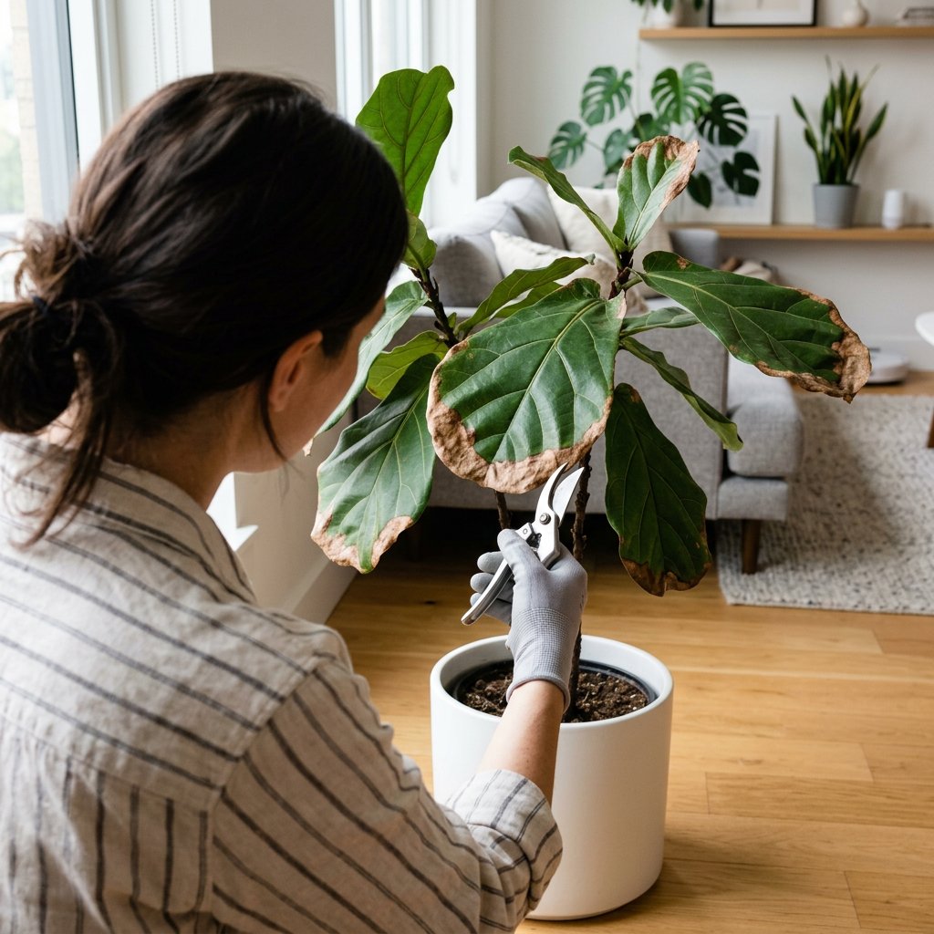 Fix Brown Edges on Fiddle Leaf Fig