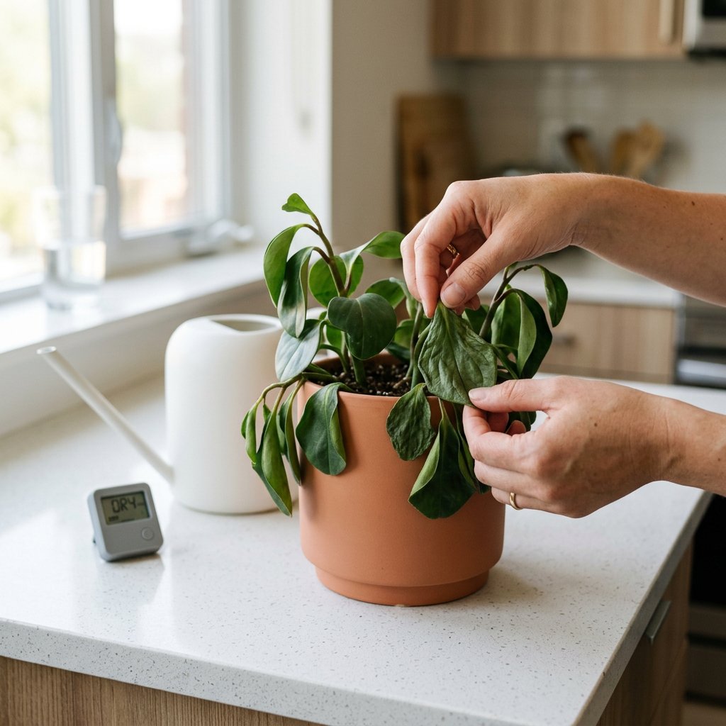 Fix Drooping Peperomia Leaves