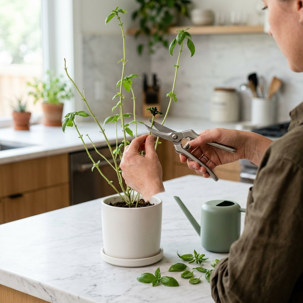 Fix Leggy Basil and Make It Bushy