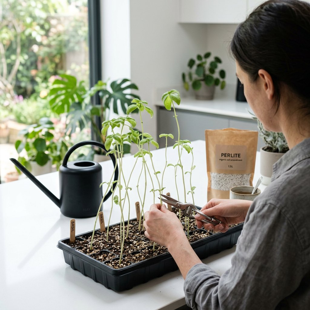 Fix Leggy Herb Seedlings Fast