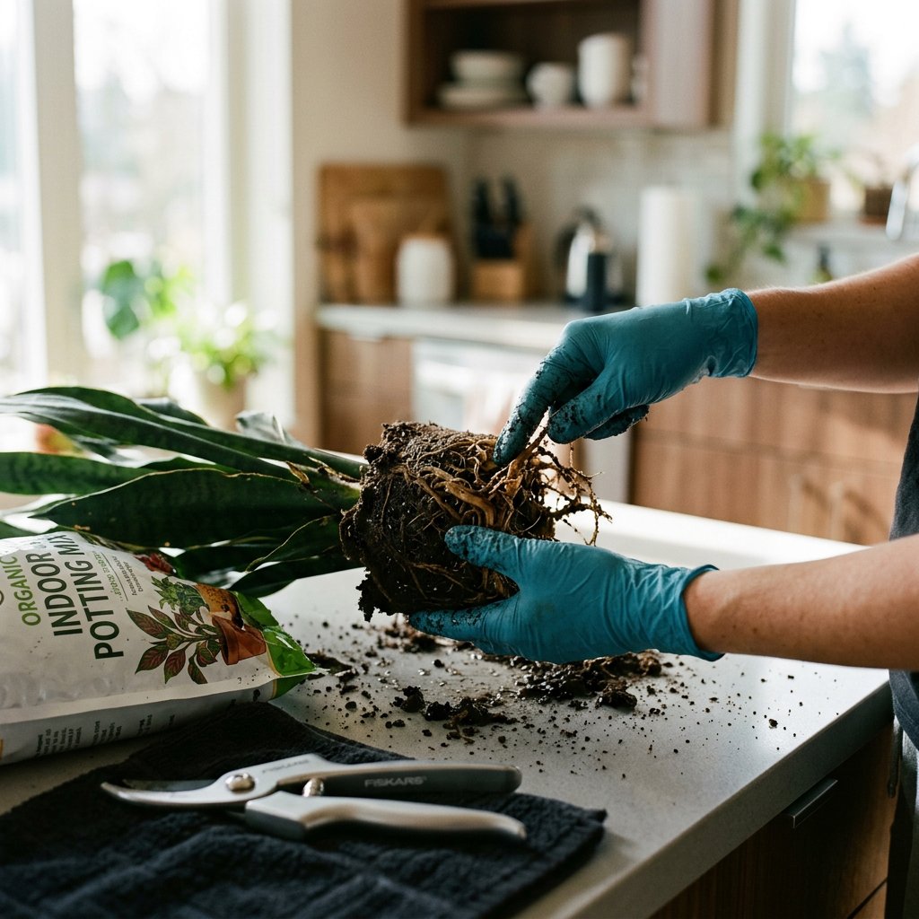 Fix Root Rot in Mushy Snake Plants