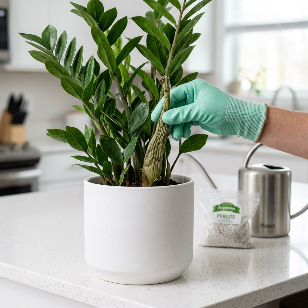 Fix Shriveled Stems on ZZ Plants