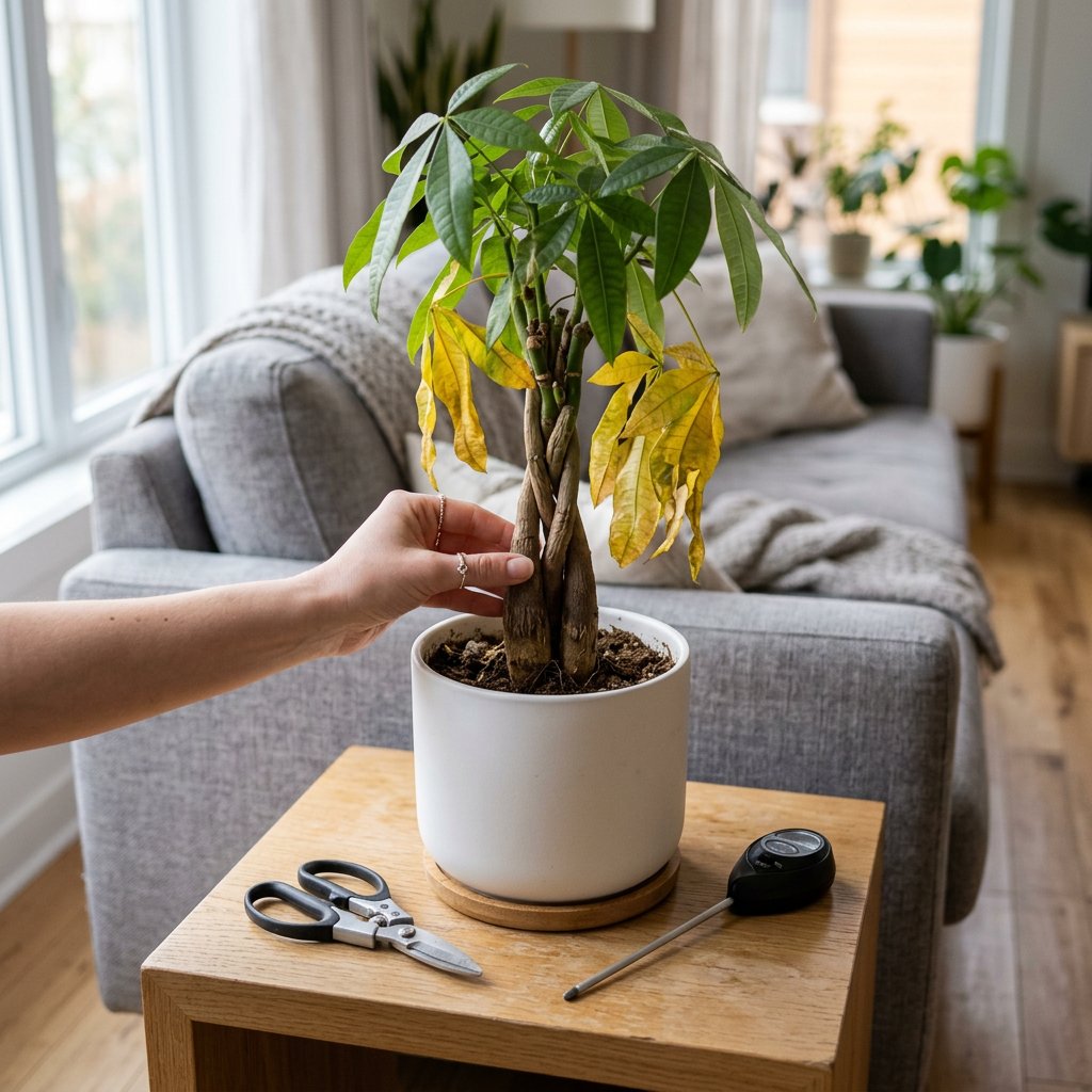 Fix Yellow Leaves & Soft Money Tree Trunks