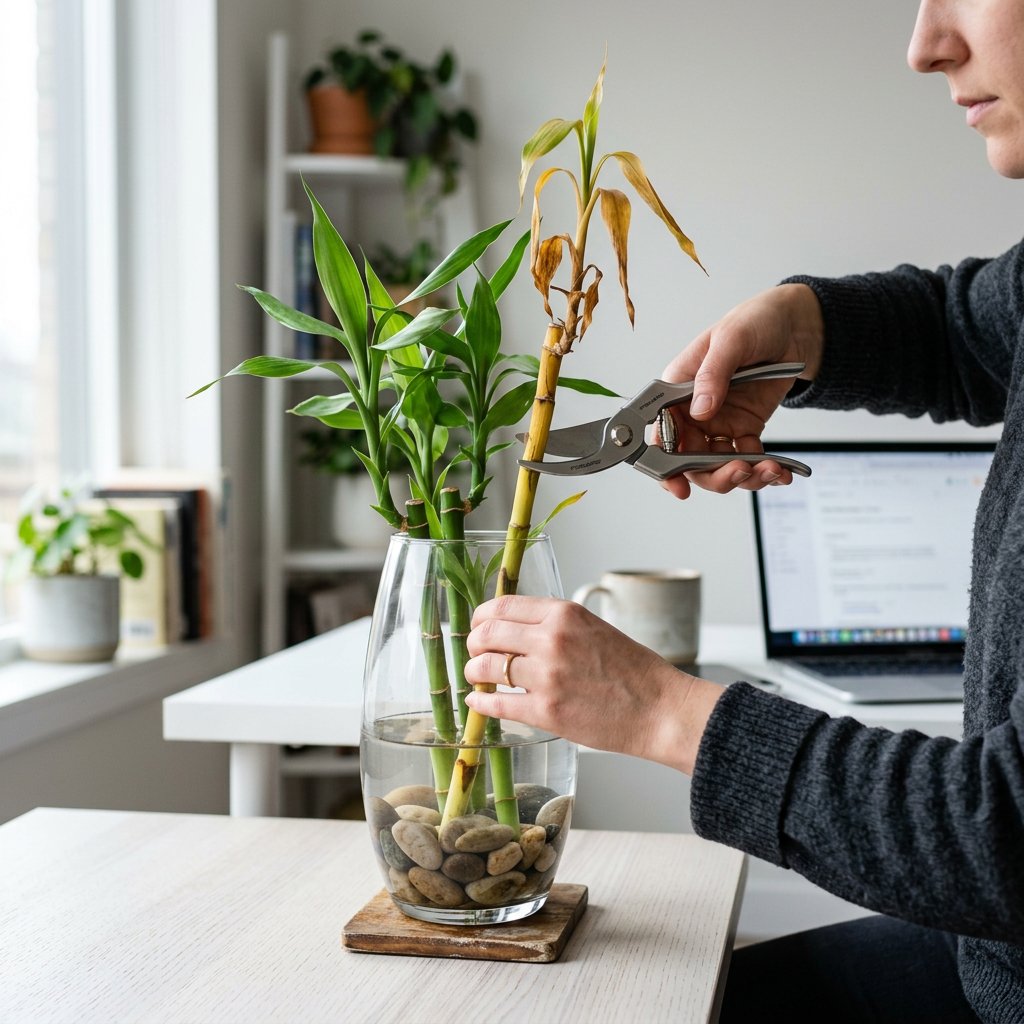 Fix Yellowing Stalks on Lucky Bamboo