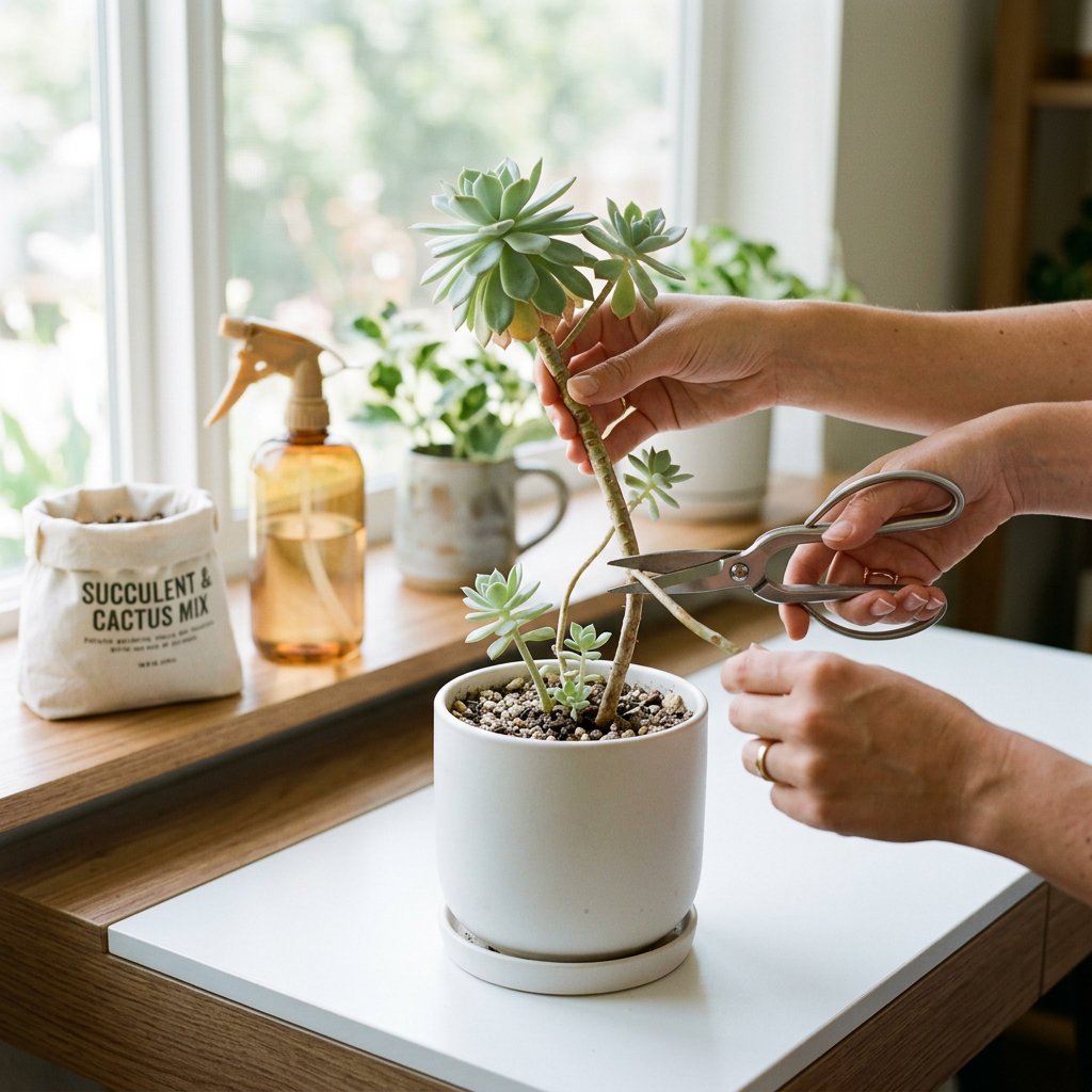 How to Fix Stretching Succulents