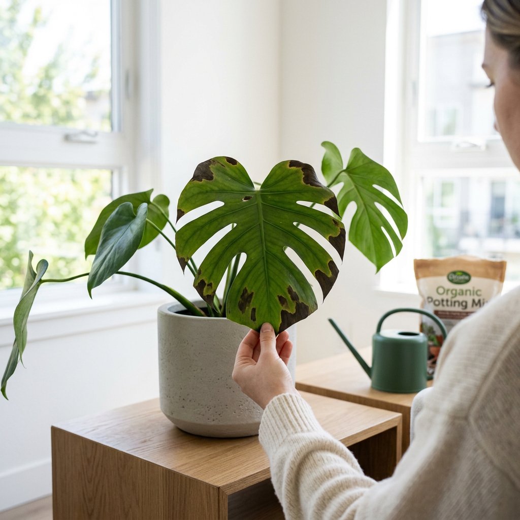 Monstera Black Edges: Watering Fixes