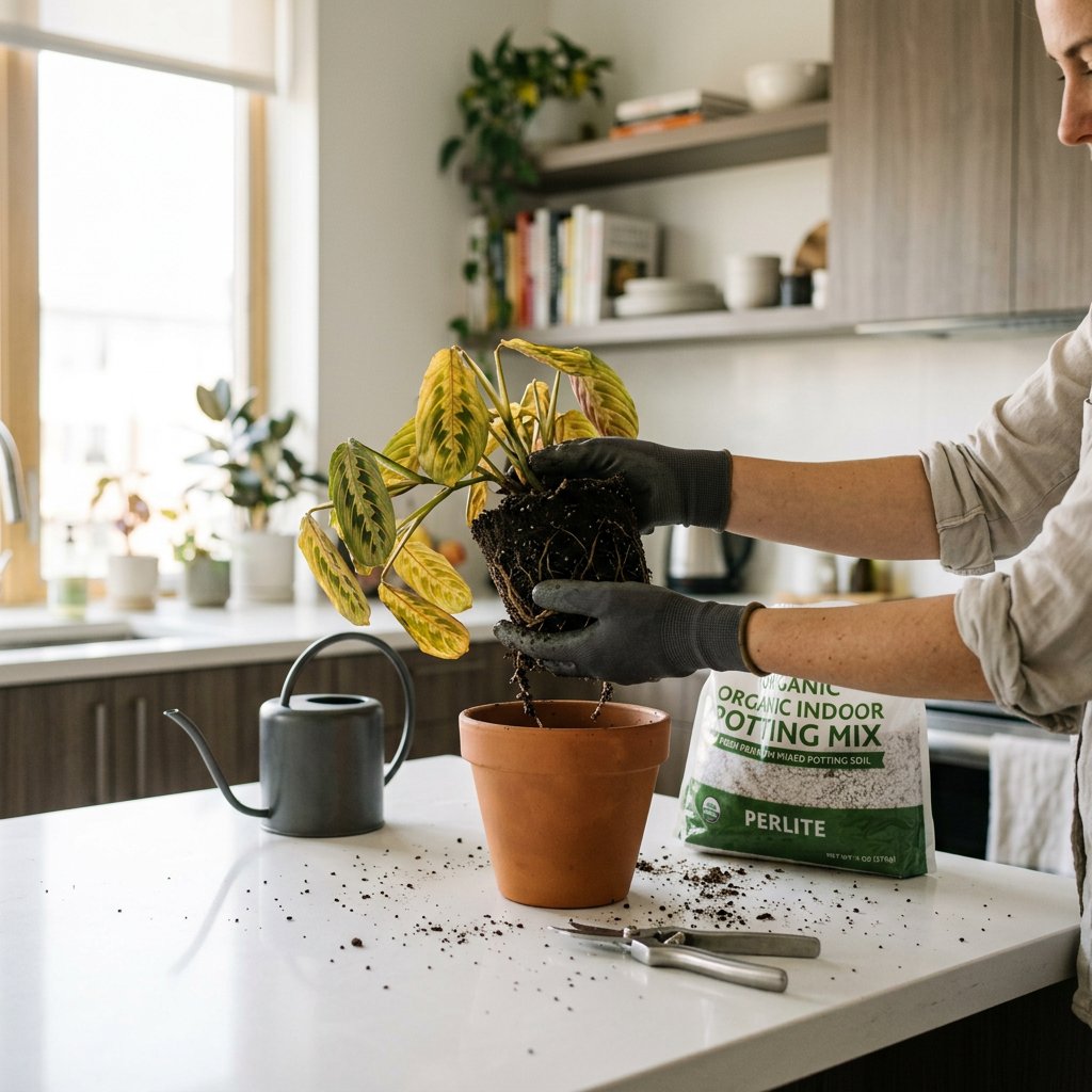 Overwatered Maranta: Root Rot Rescue