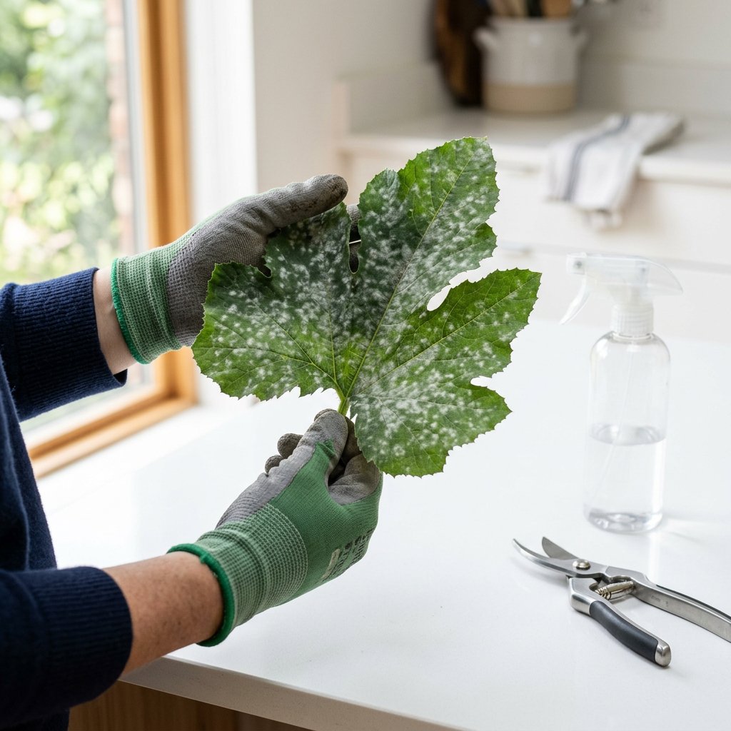 Powdery Mildew on Squash & Cucumbers