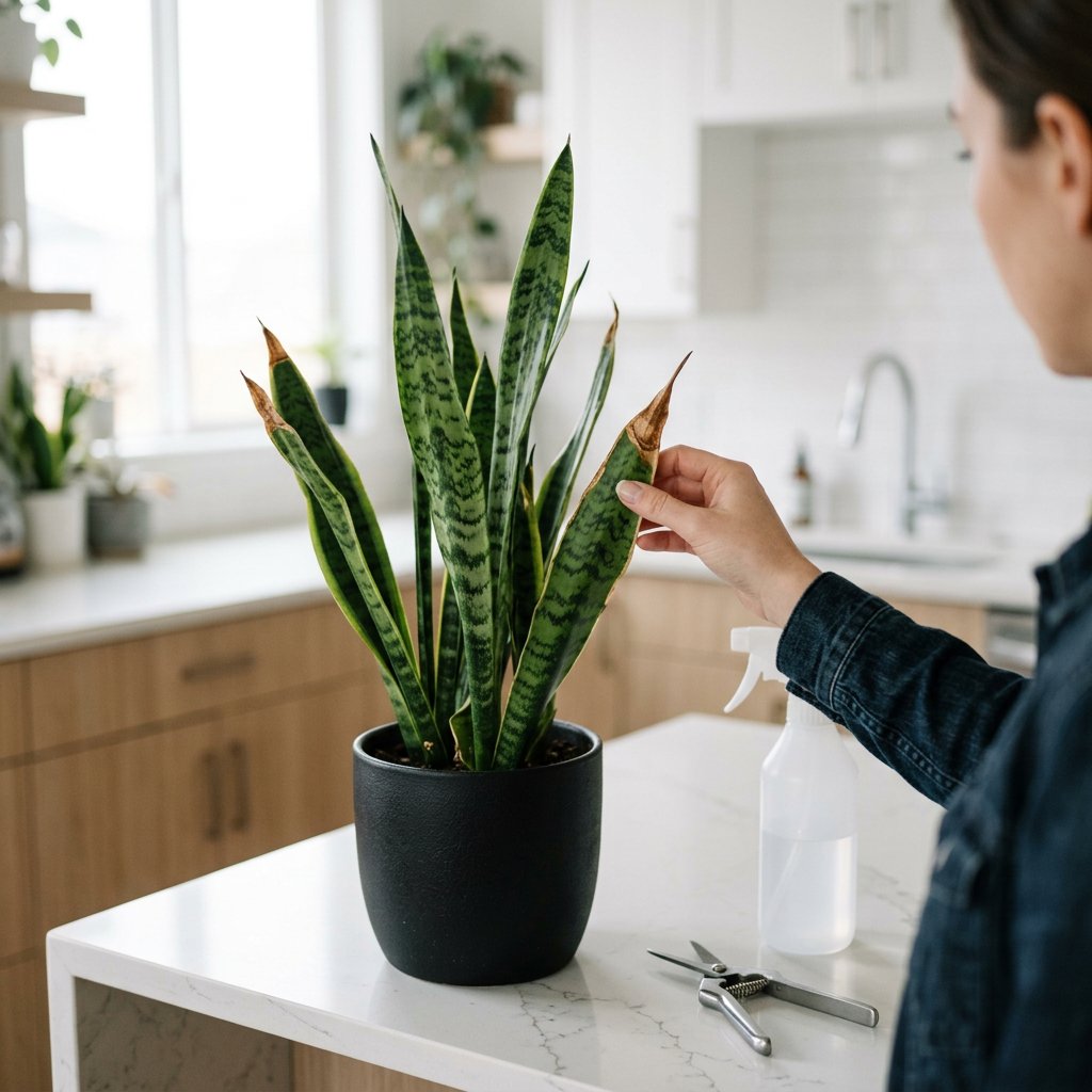 Snake Plant Brown Tips: Causes & Fixes