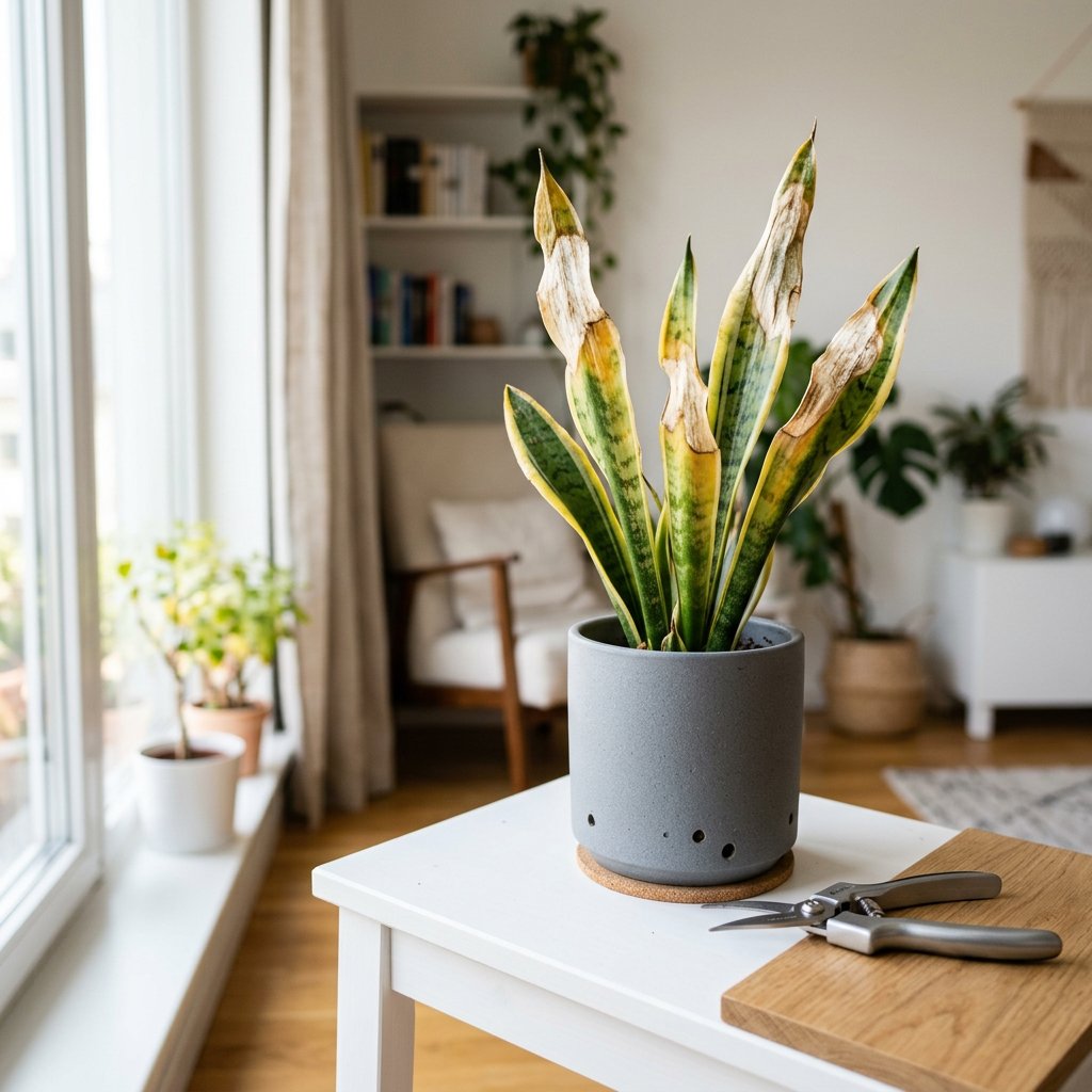 Snake Plant Sunburn: Signs & Solutions