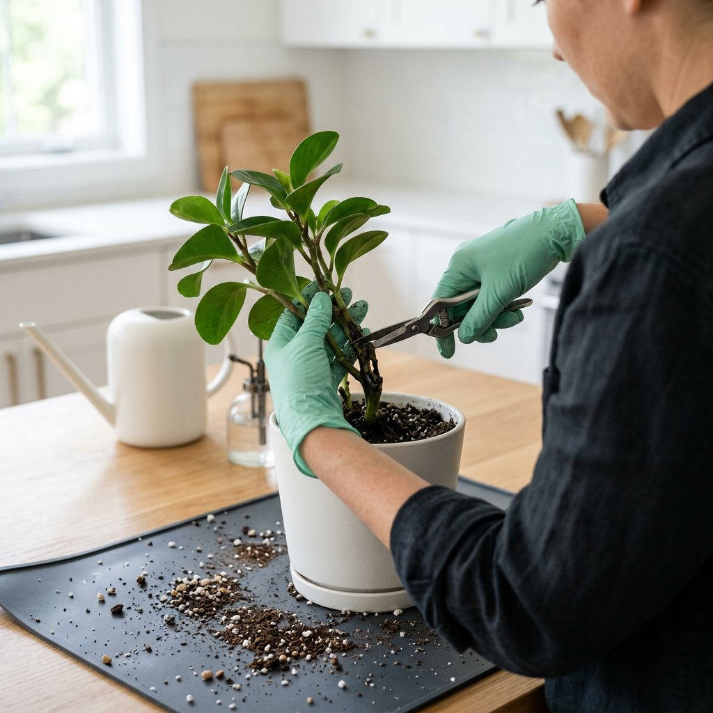 Stop Stem Rot in Baby Rubber Plants