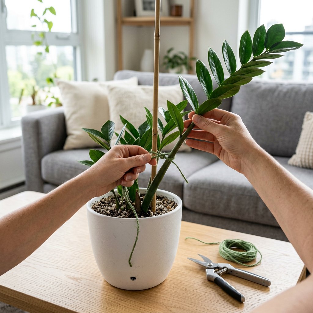 Stop Your ZZ Plant From Leaning