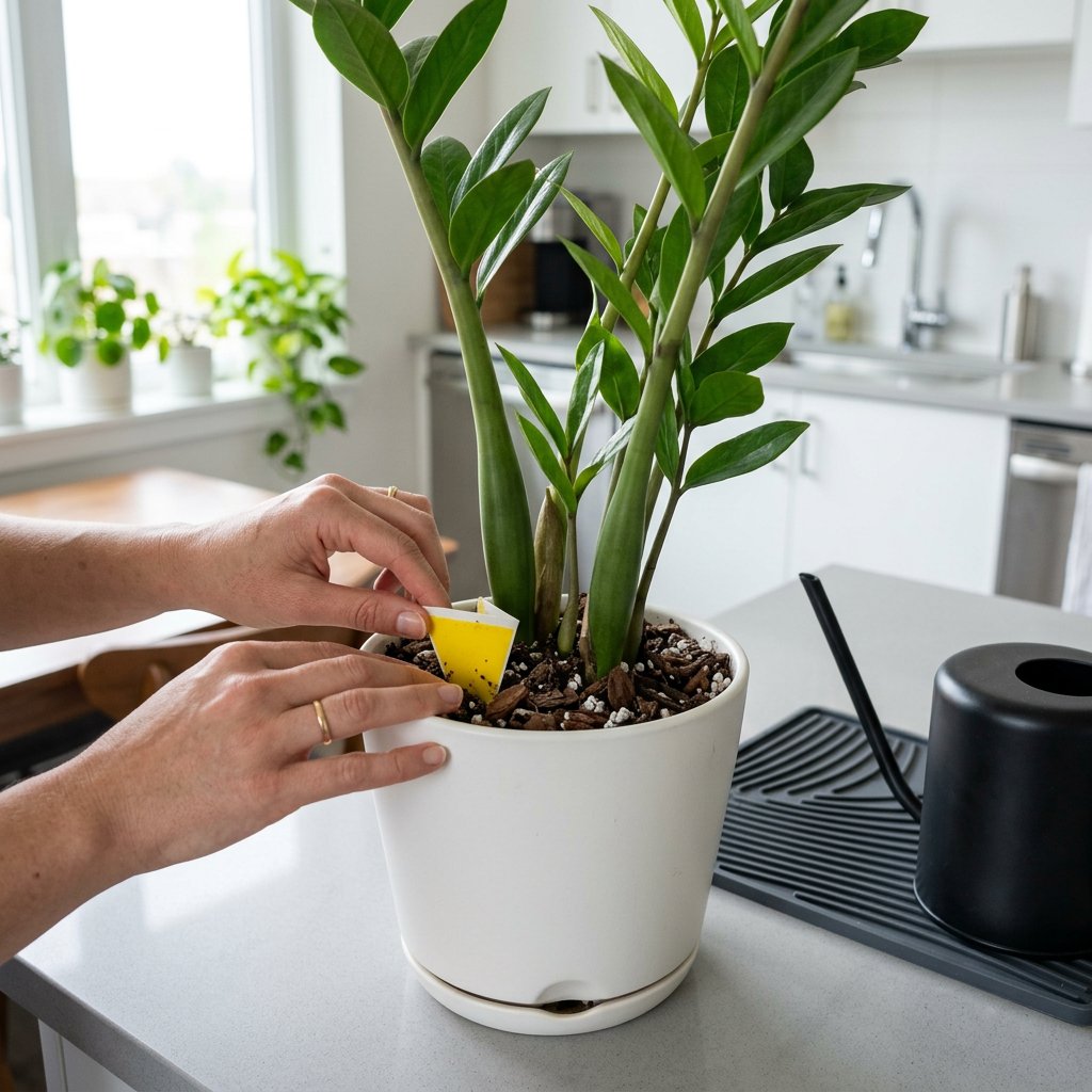 Treat Fungus Gnats in ZZ Plant Soil