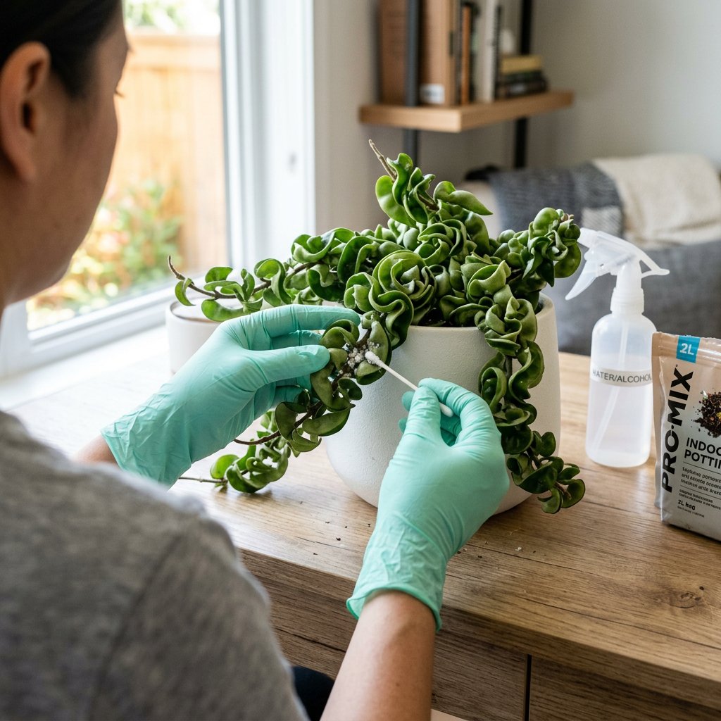 Treat Mealybugs on Hoya Hindu Rope