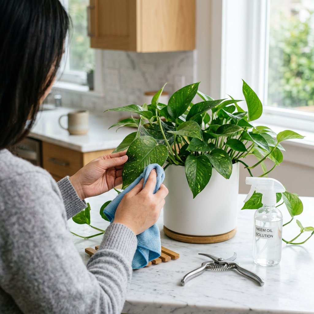 Treat Spider Mites on Pothos Plants
