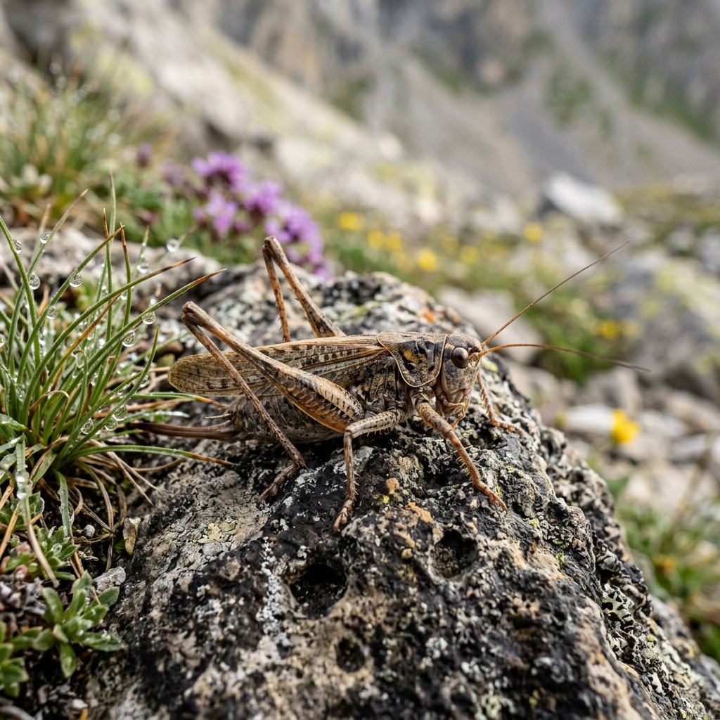 Alpine Insect Small Alpine Bush-Cricket (Anonconotus Alpinus): Facts, Identification ...