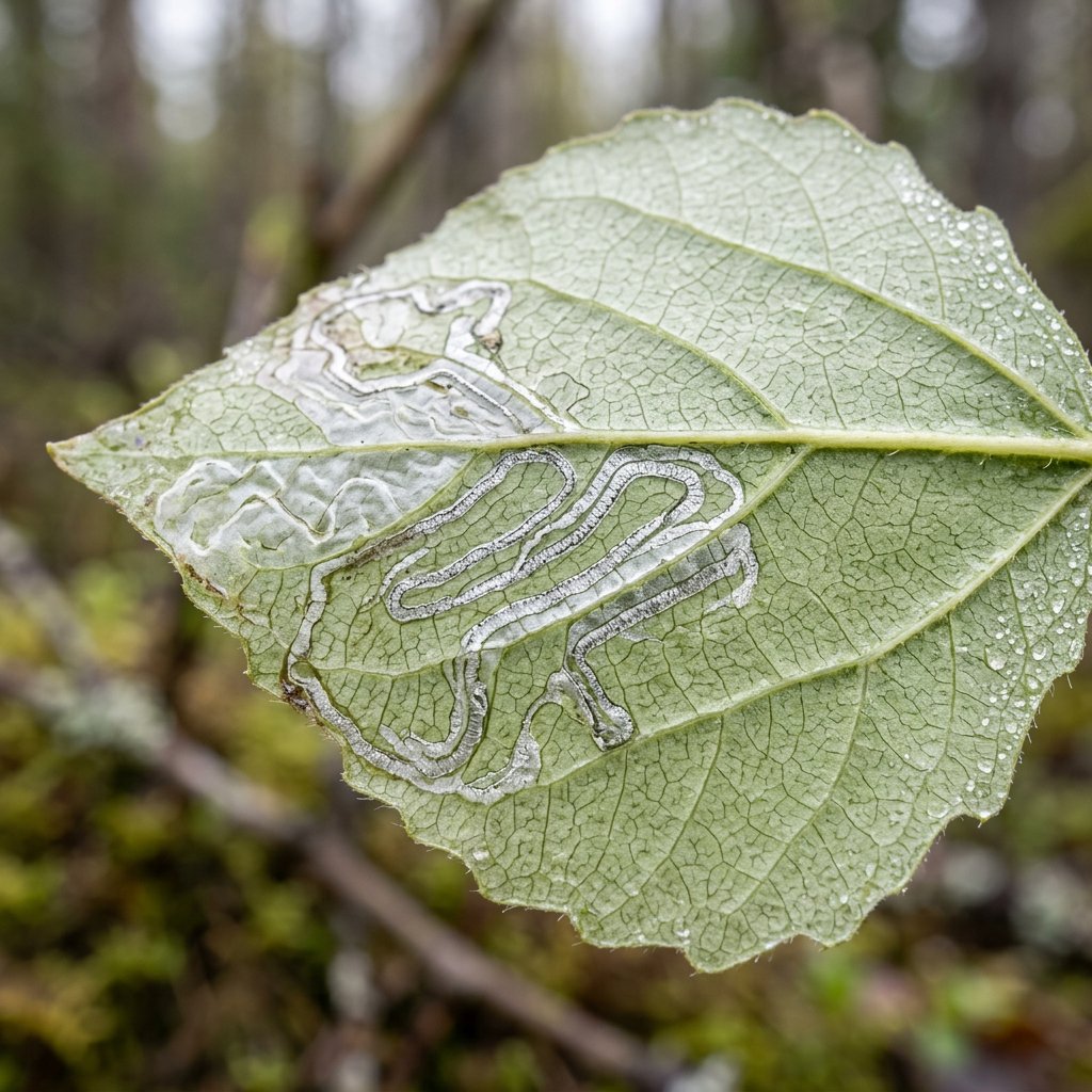 Aspen Serpentine Leafminer Moth (Phyllocnistis Populiella) Insect ...