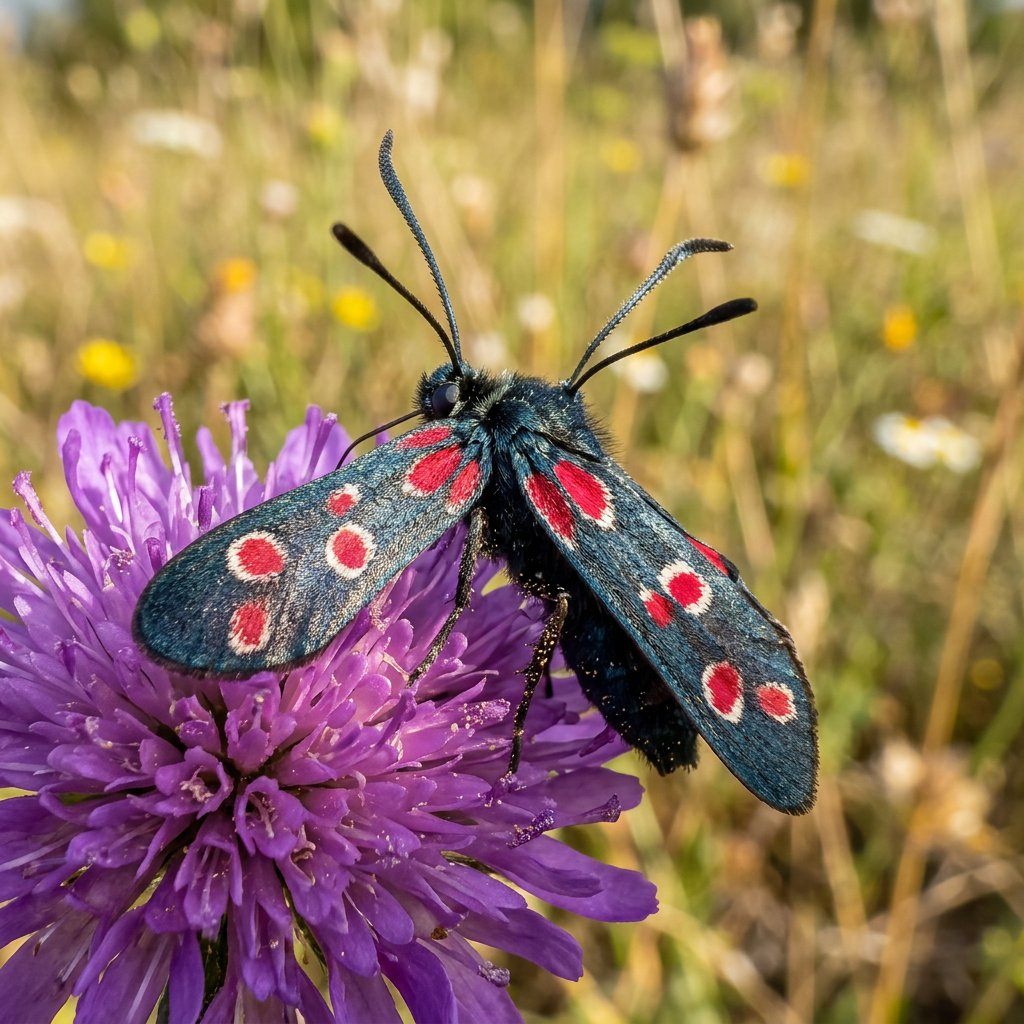 Burney Insect Crepuscular Burnet (Zygaena Carniolica): Facts, Identification ...