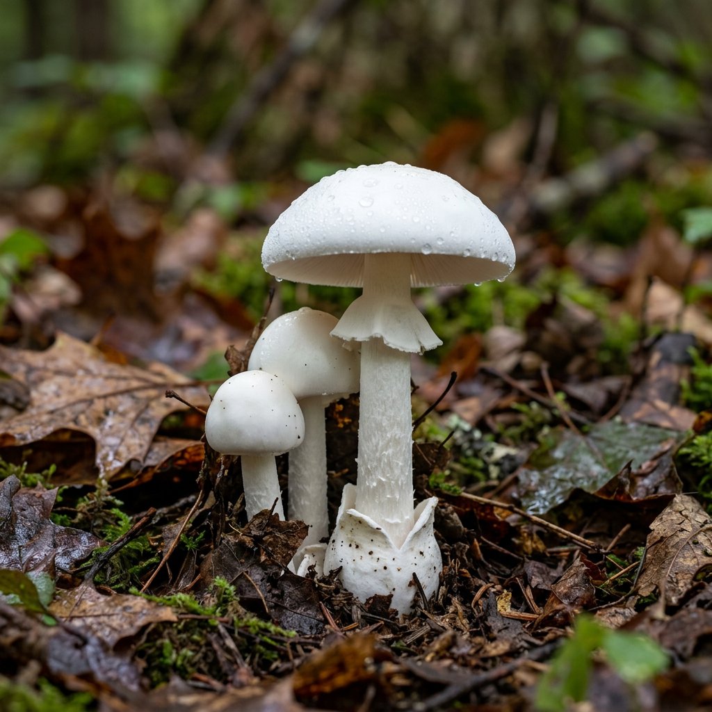 Eastern North American Destroying Angel Amanita Bisporigera 