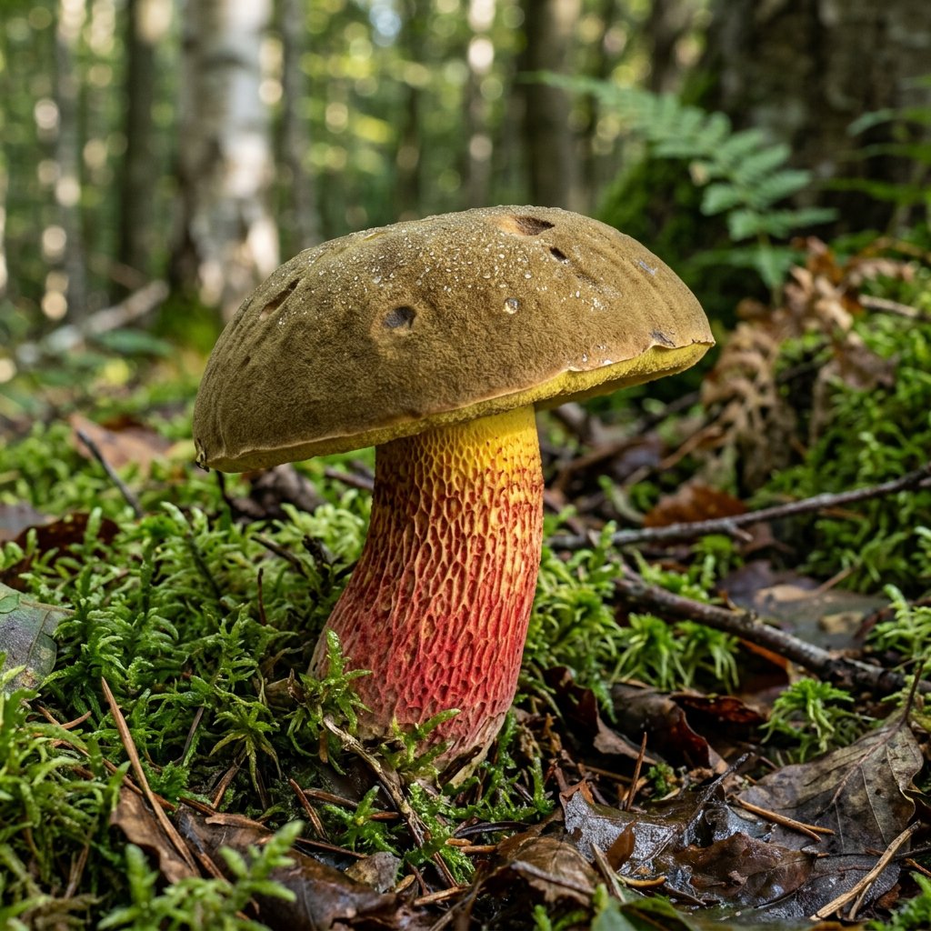 Bitter Beech Bolete (Caloboletus Calopus) Mushroom Identification ...