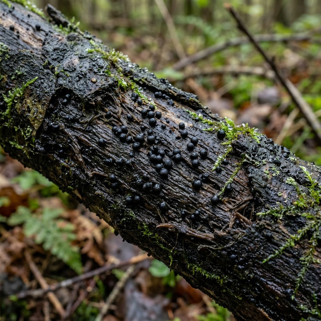 Capronia Nigerrima Identification & Edibility - Plantiary