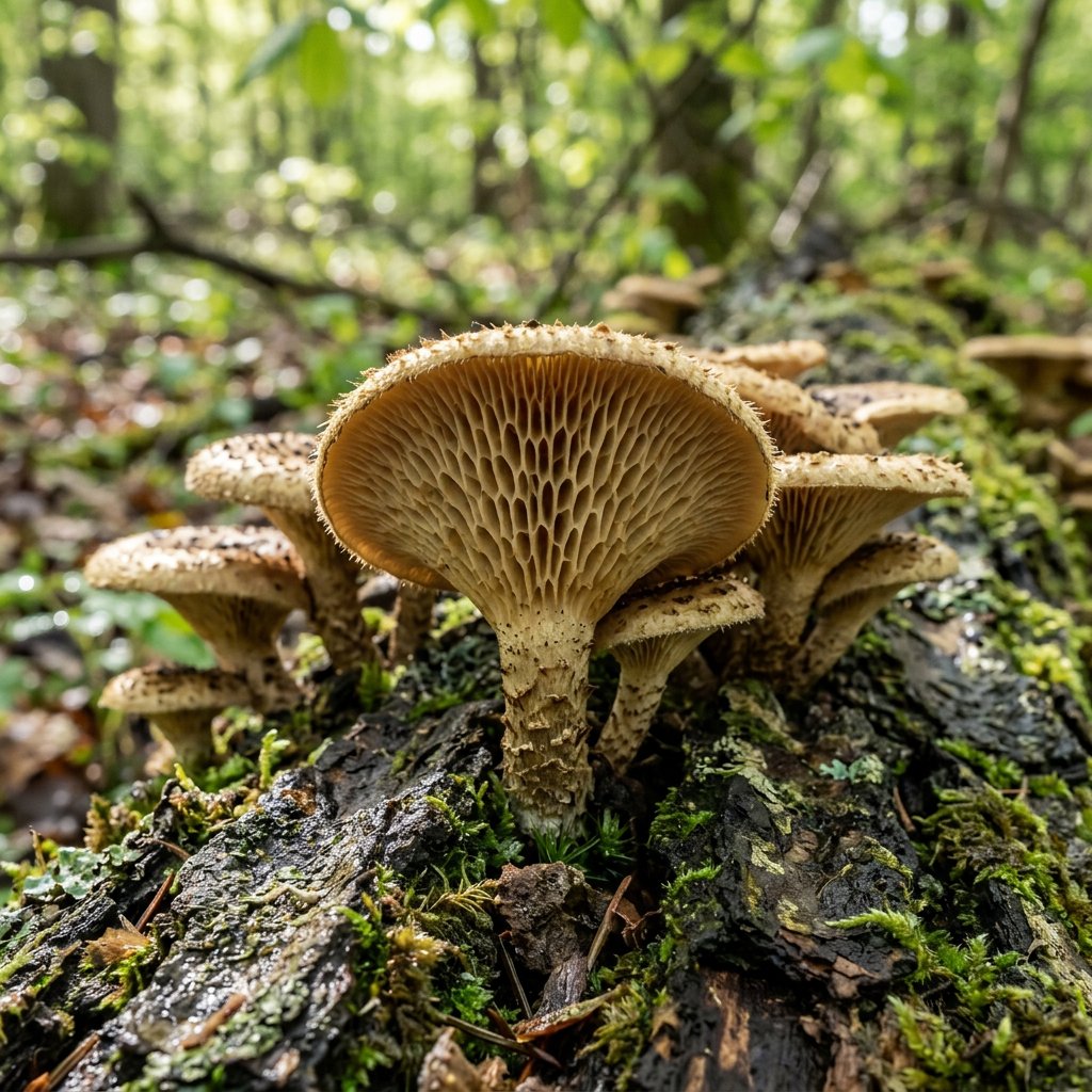Spring Polypore (Lentinus Arcularius) Identification & Edibility ...