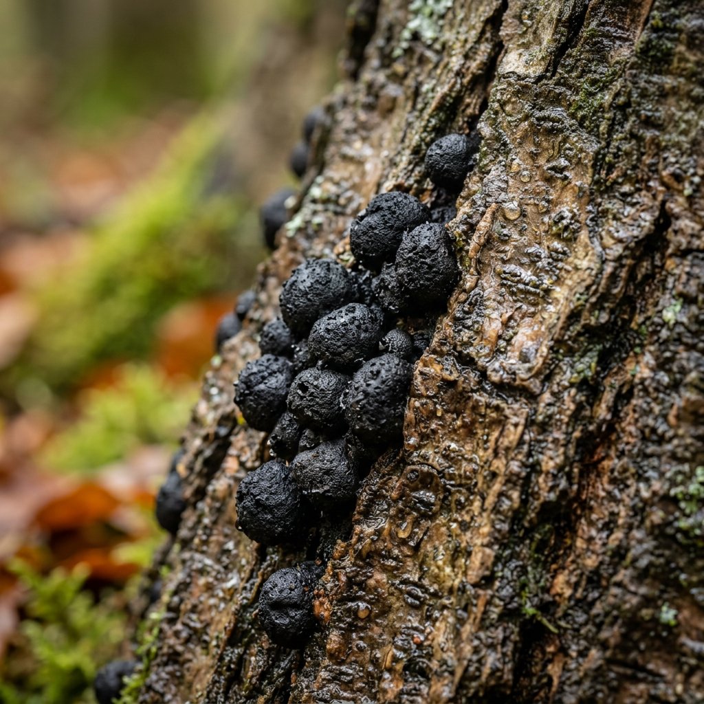Crusty Blusters Lopadostoma Identification & Edibility - Plantiary